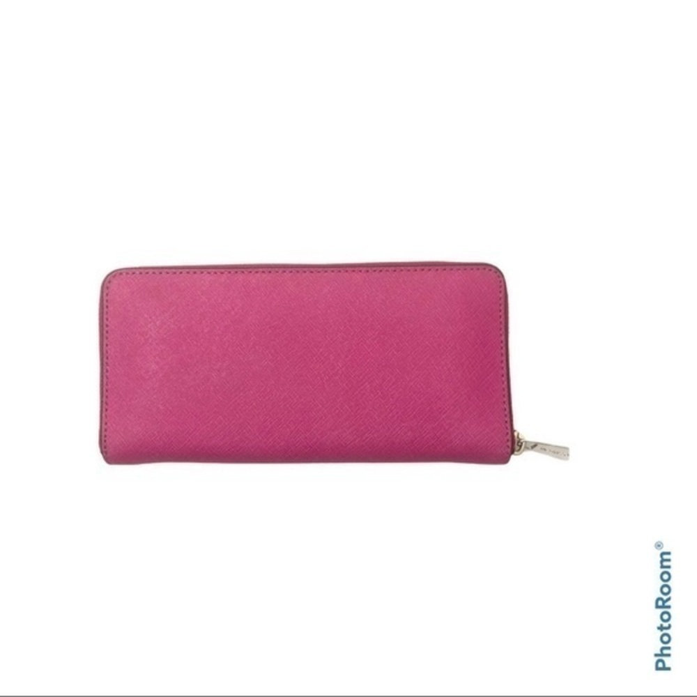 Michael kors pink logo zipper accordion wallet - Picture 4 of 12